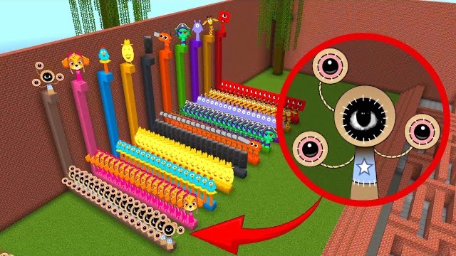 Sprunki ОС:Nextbots Buddy 4 в цветных линиях  мод для Minecraft PE 