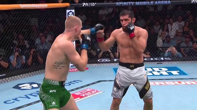Нокдаун от Махачева Герре UFC 330.