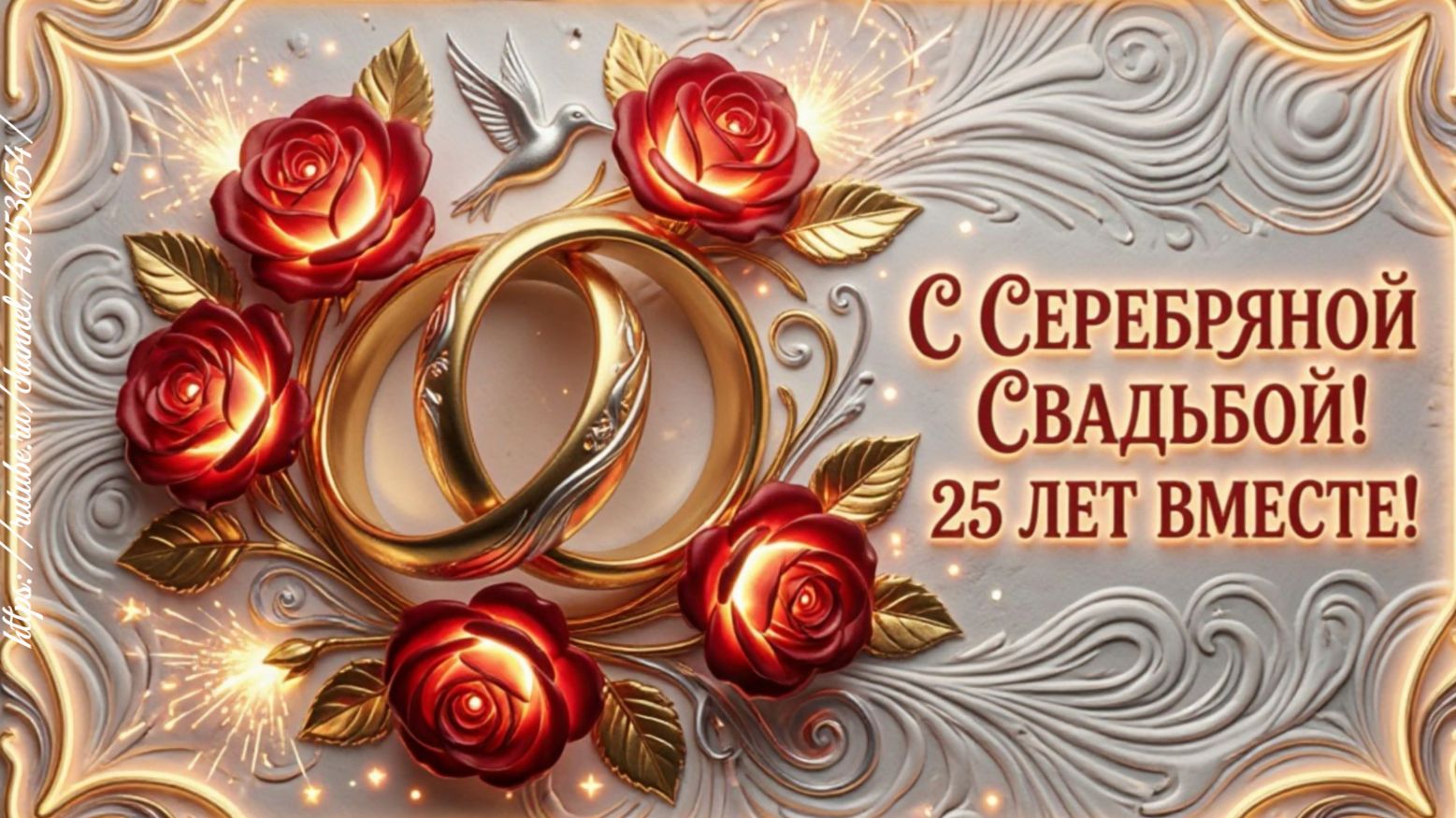 С Серебряной свадьбой! 25 лет вместе  Красивая песня-поздравление на 25 лет свадьбы