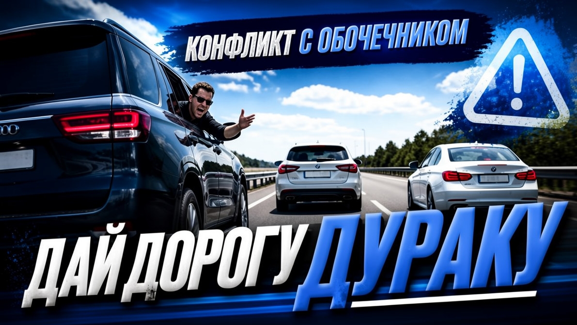 Автоподборка Дай Дорогу Дураку Конфликт с обочечником 456