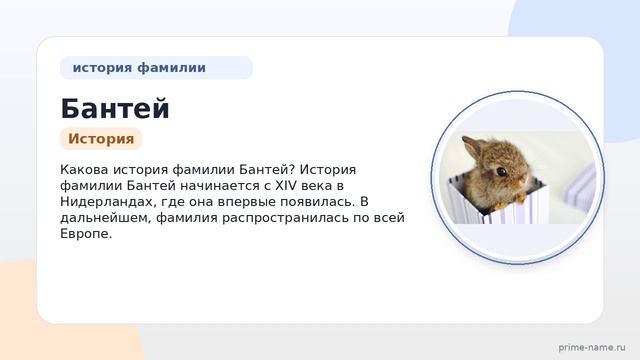 Исследуем происхождение историю и значение фамилии Бантей: узнайте как правильно склонять эту