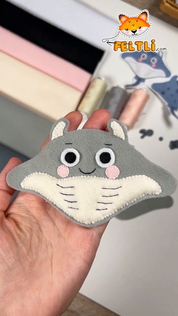 Скат из фетра  Игрушки из фетра своими руками feltli игрушкиизфетра изфетра своимируками  допо
