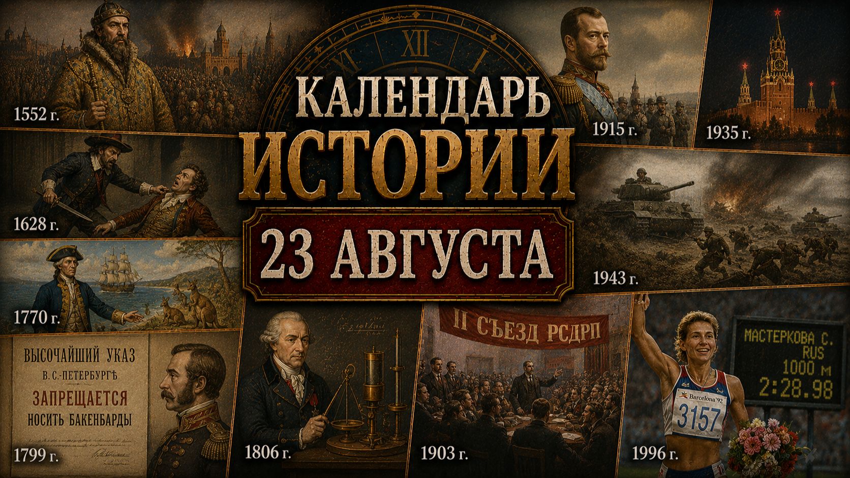 КАЛЕНДАРЬ ИСТОРИИ 23 АВГУСТА