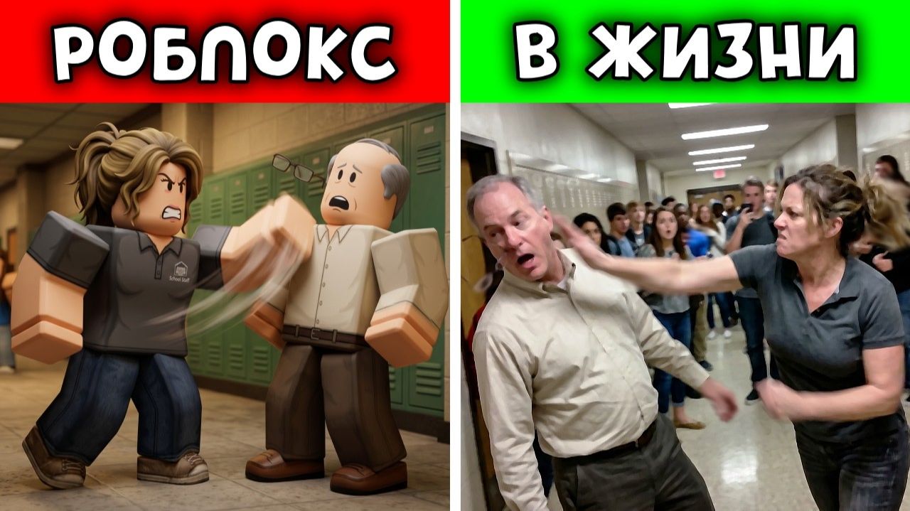 ОНА УДАРИЛА УЧИТЕЛЯ ИЗ-ЗА ROBLOX