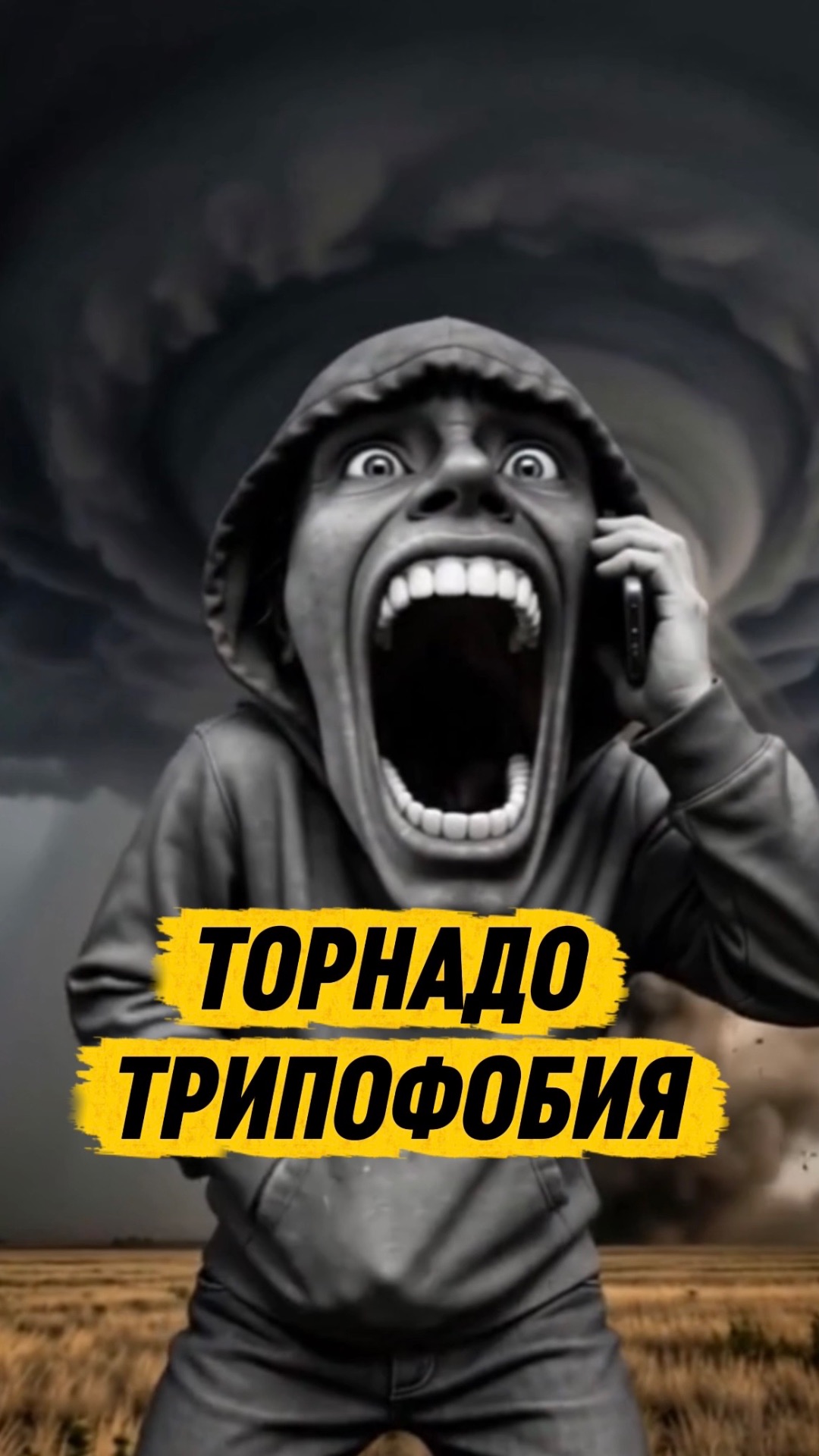 Я ВЫЗВАЛ ТОРНАДО ТРИПОФОБИЯ  кот кошка котики животные ужасы страшно торнадотрипофобия 67