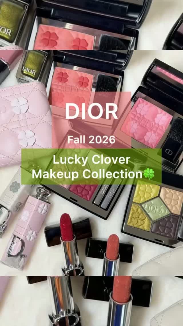 Осенняя коллекция макияжа DIOR Lucky Clover Makeup Collection Fall 2026