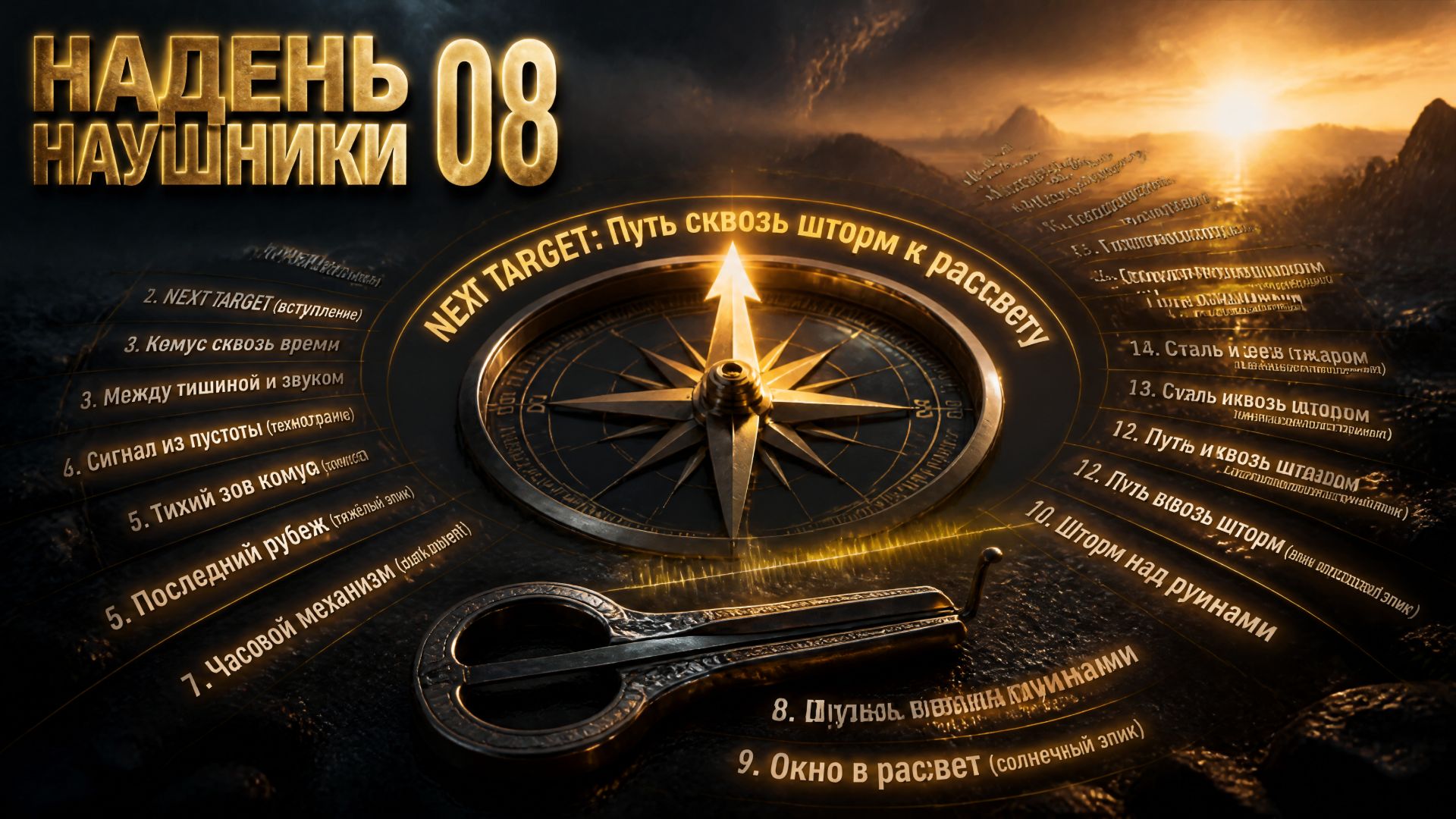 НАДЕНЬ НАУШНИКИ 08  Путь сквозь шторм к рассвету  Самая лучшая и эмоциональная музыка!