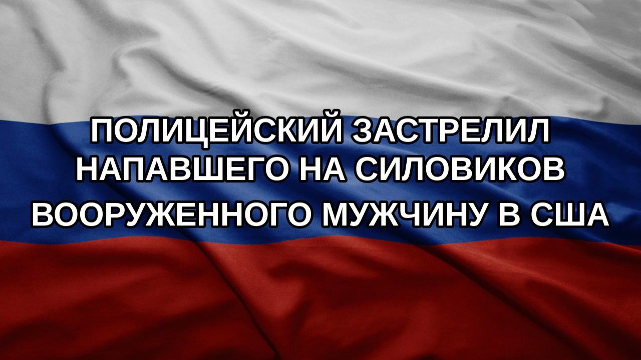 Полицейский застрелил напавшего на силовиков вооруженного мужчину в США