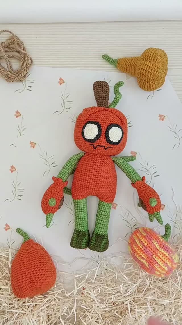 Pumpkin Gourdy  gourdy gametoys dandysworld crochet