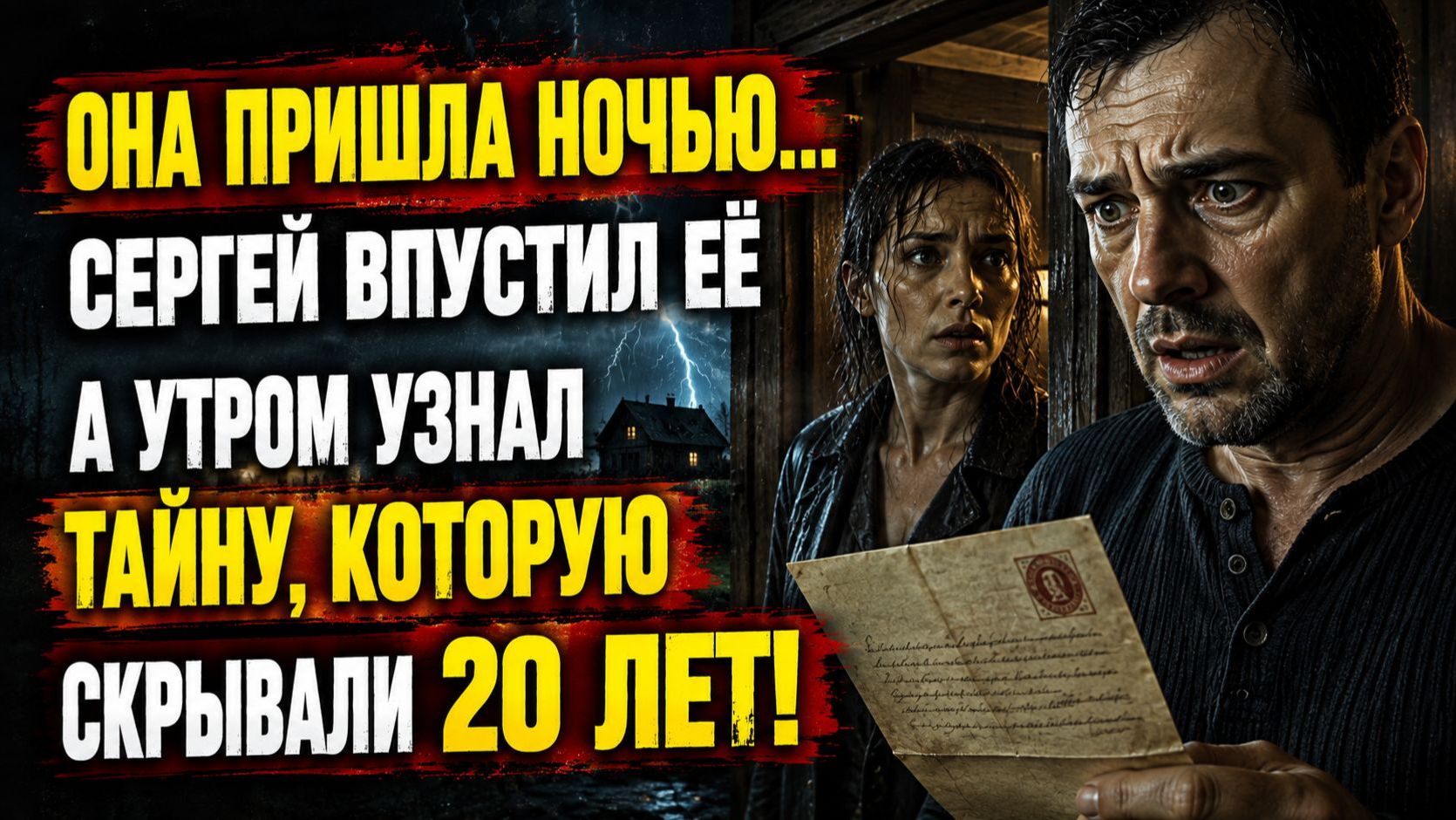 Истории из жизни  В бурю к нему пришла женщина с ребёнком и открыла страшную тайну  Аудио рассказы