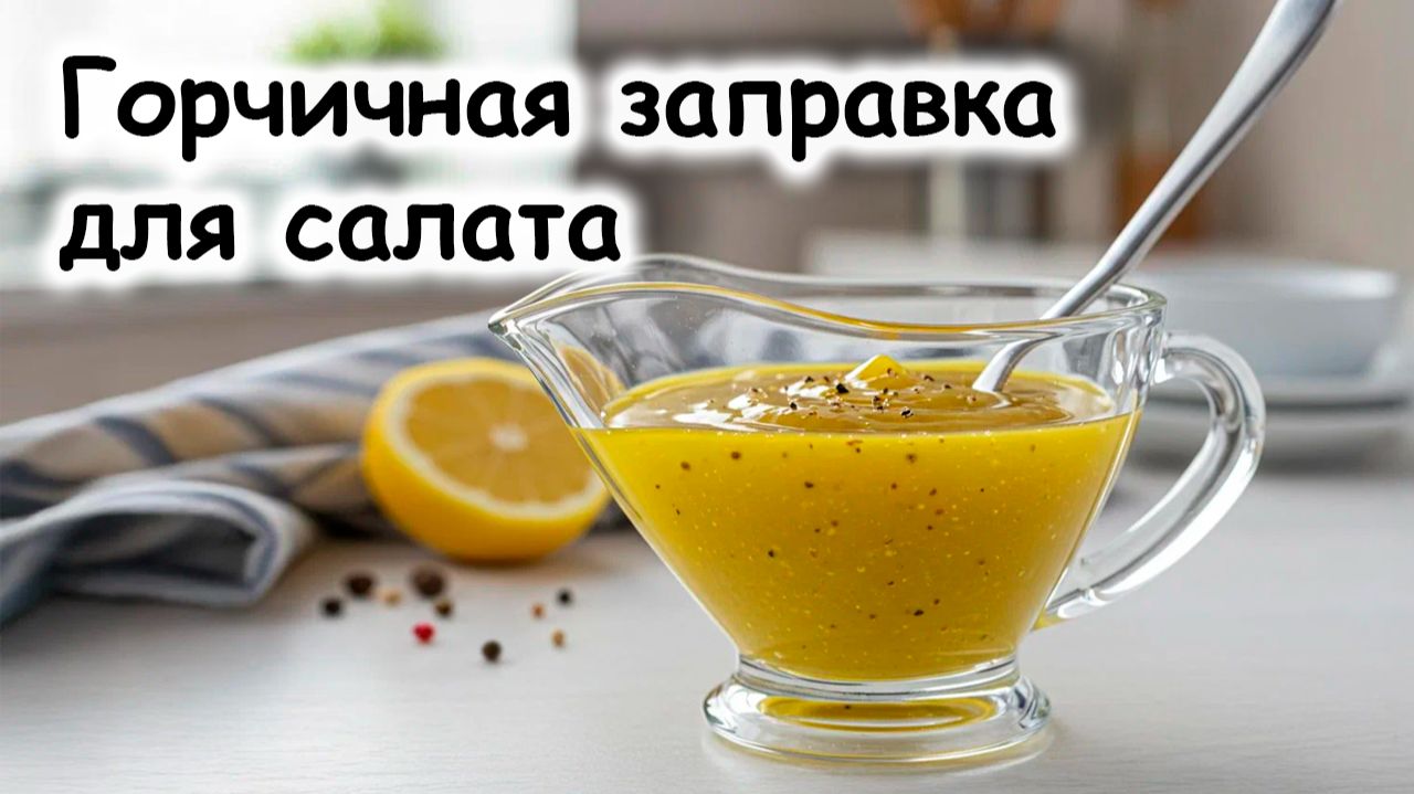 Горчичная заправка для салата