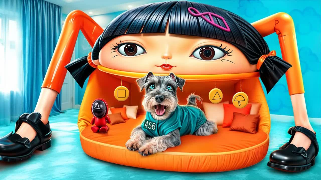 Мы построили куклу из игры в кальмара в реальной жизни!