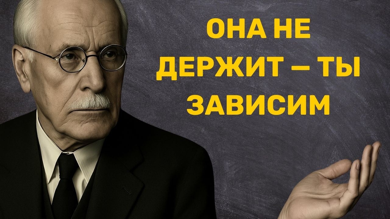 Она НЕ держит тебя рядом и ты становишься зависим  Карл Юнг 
