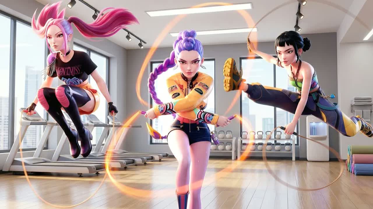Вызов на кардиотренировку 💪🔥[Охотники на демонов KPop]