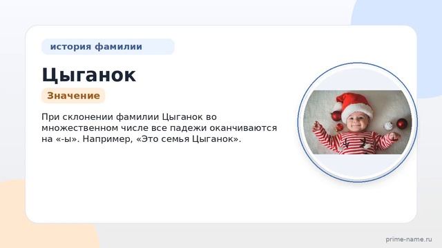 История и значение фамилии Цыганок: все что нужно знать о происхождении и склонении