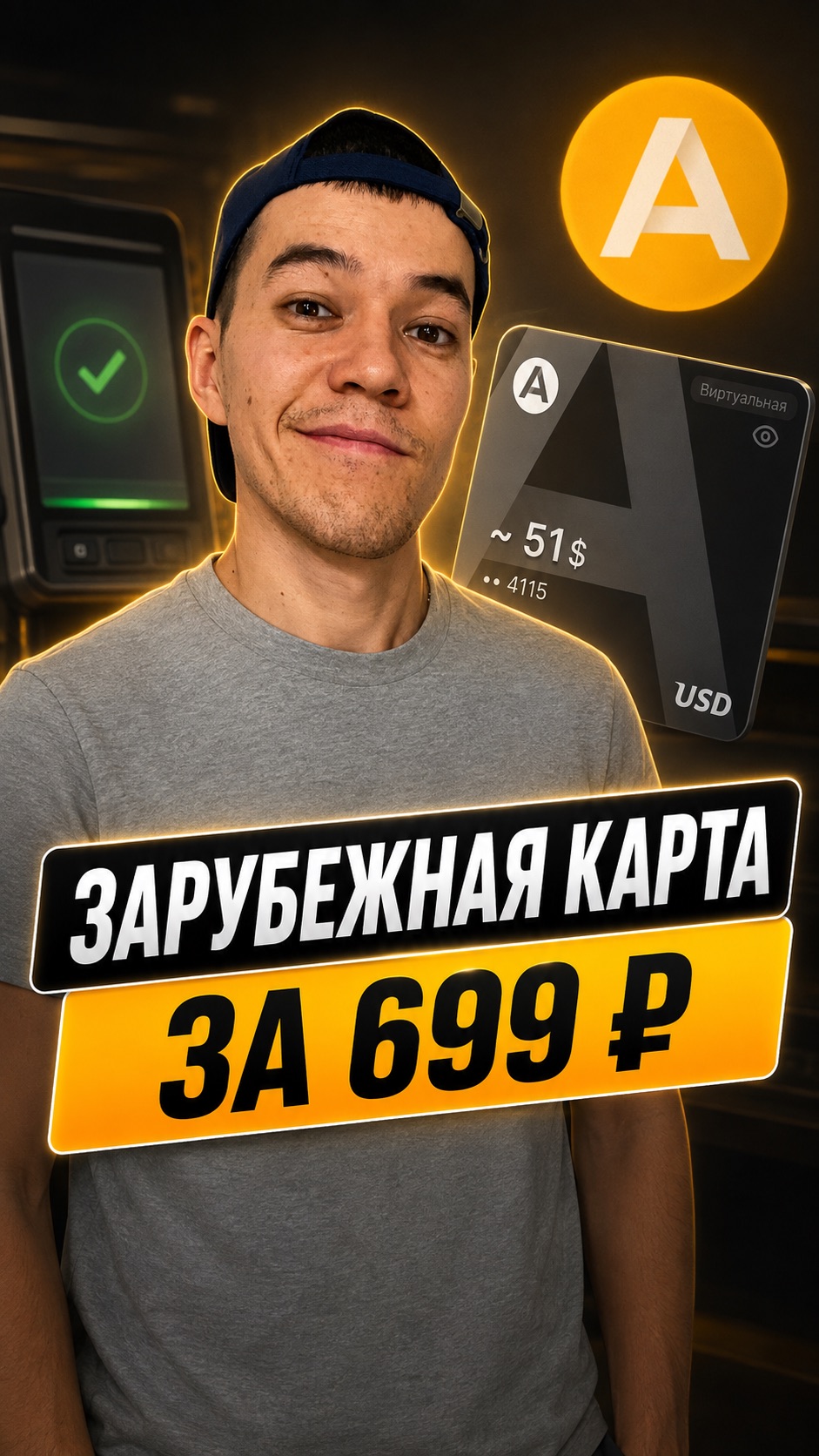 Зарубежная карта для россиян за 699₽