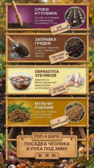Мелкий чеснок и вымерзший лук Одна ошибка осенью лишает вас урожая