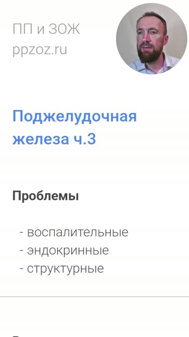 Поджелудочная железа ч.3