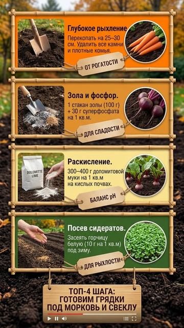 Морковь растет «корявой» а свекла белая внутри Точные граммы заправки грядки осенью