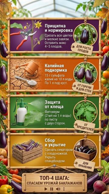 Баклажаны растут мелкими и горькими Точный рецепт подкормки спасает урожай в конце сезона