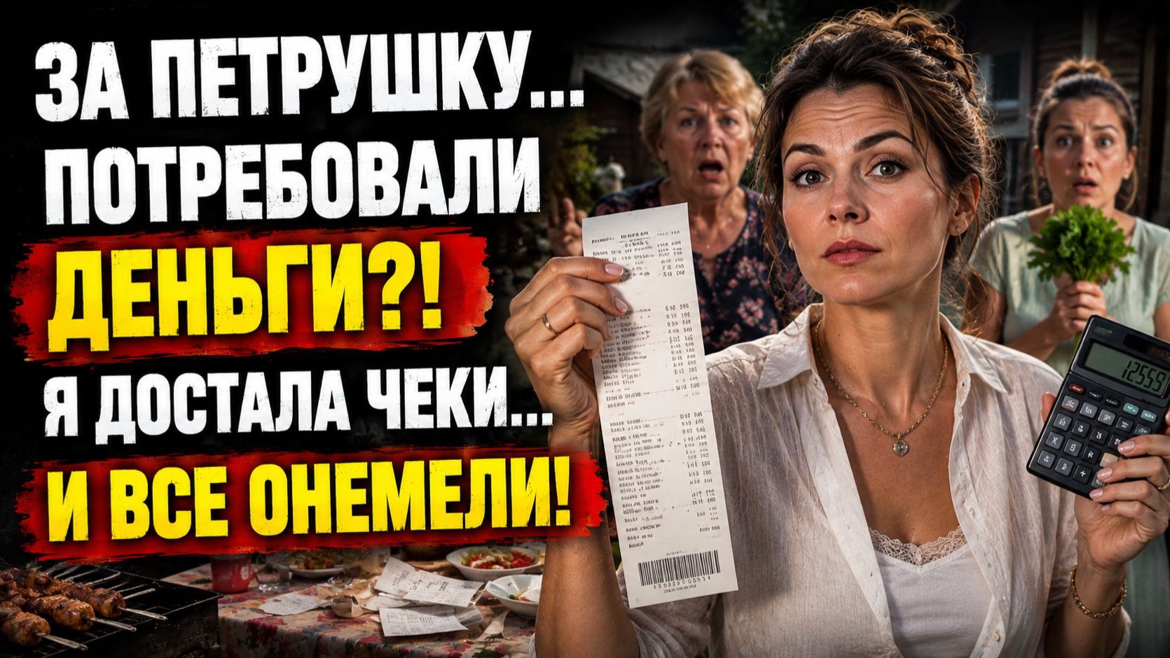 Истории из жизни  Свекровь потребовала деньги за петрушку... Но чеки поставили родню на место
