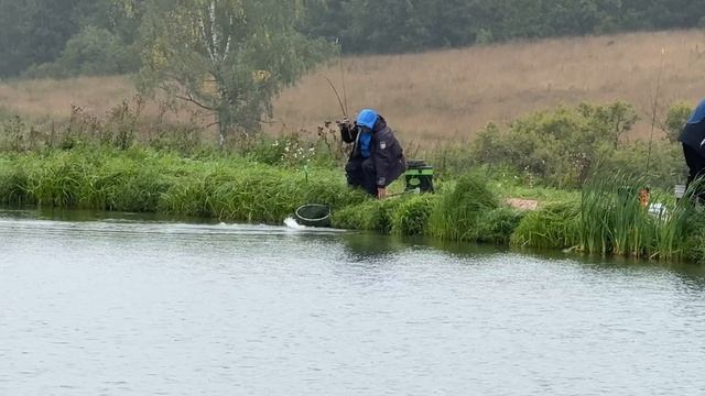 Поимки форели на водоеме