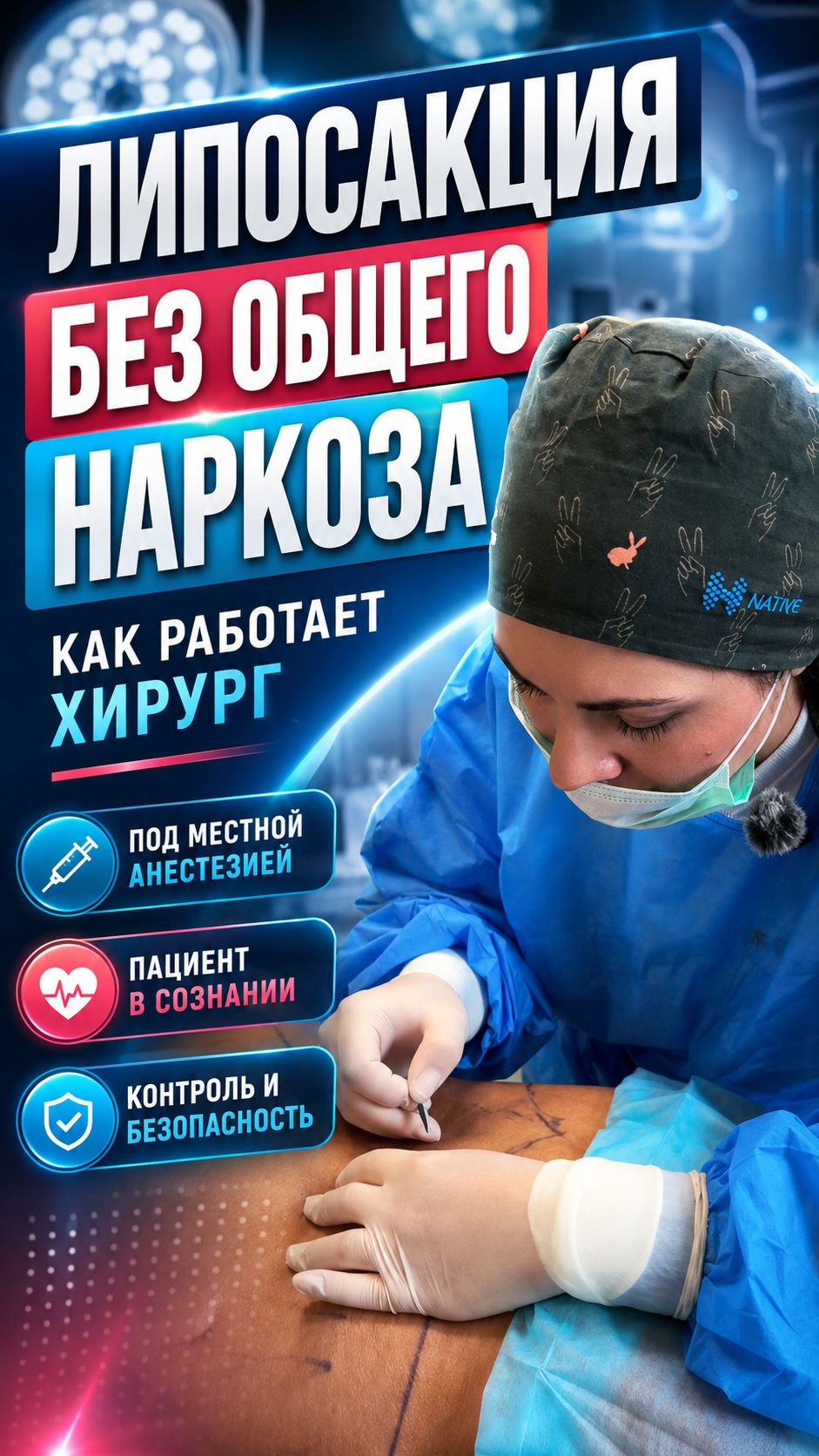Липосакция под местной анестезией: как проходит процедура