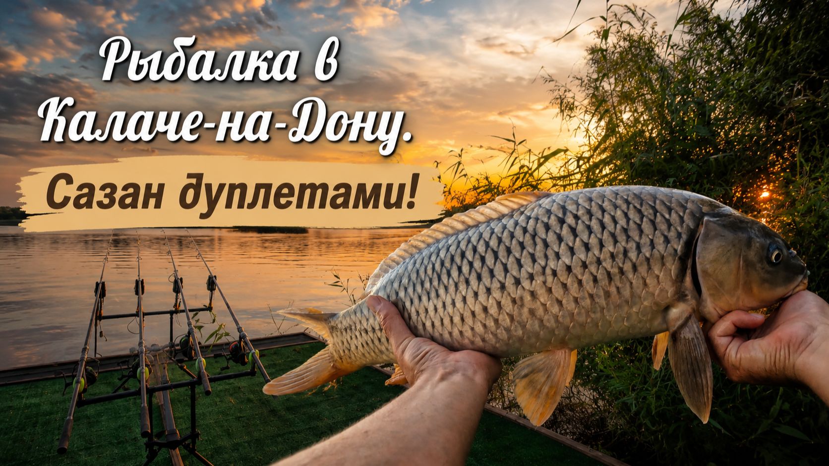 Рыбалка в Калаче-на-Дону. Сазан дуплетами!