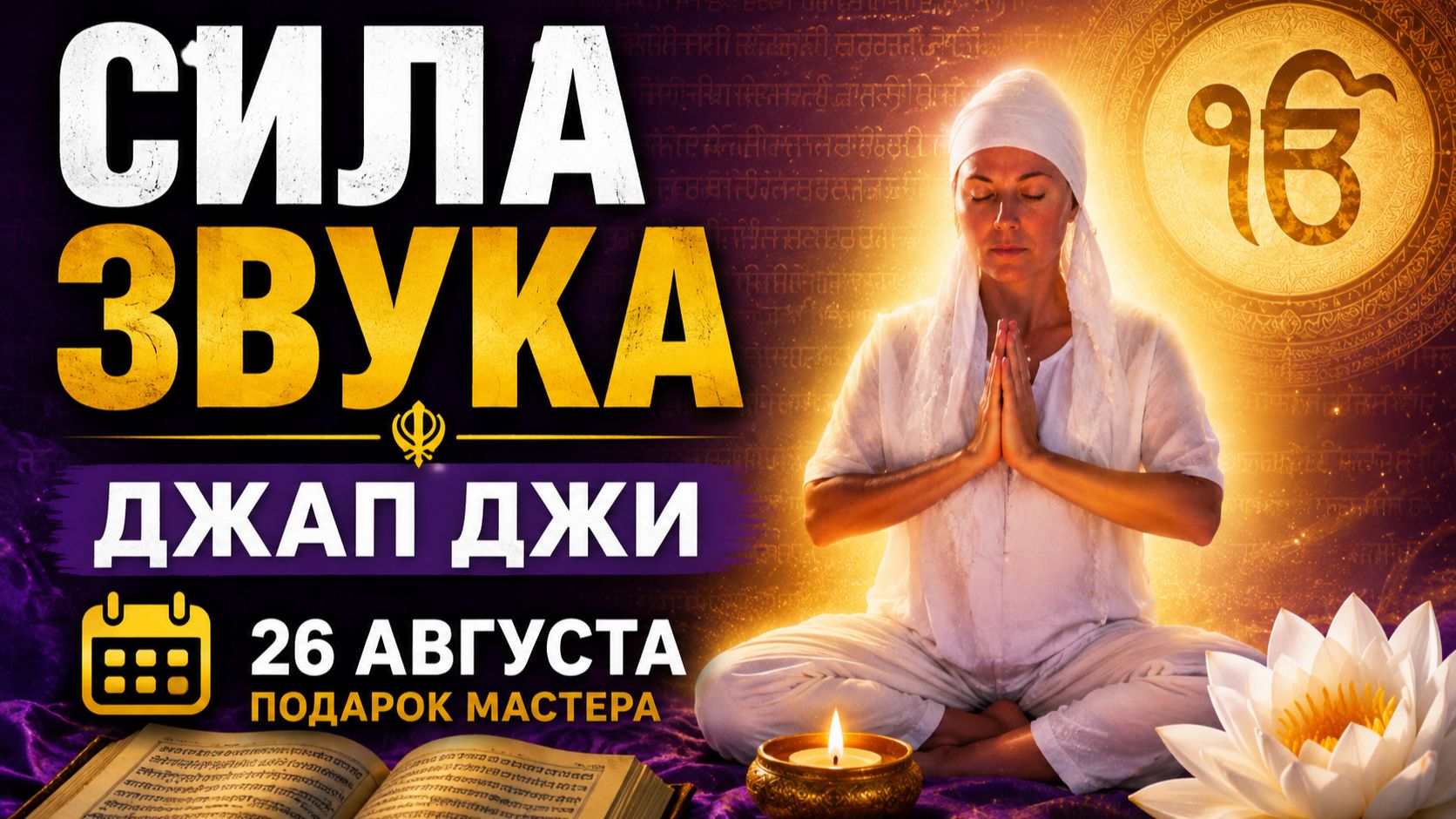 СИЛА ЗВУКА ЧЕРЕЗ ДЖАП ДЖИ. КУНДАЛИНИ ЙОГА. 26 АВГУСТА.