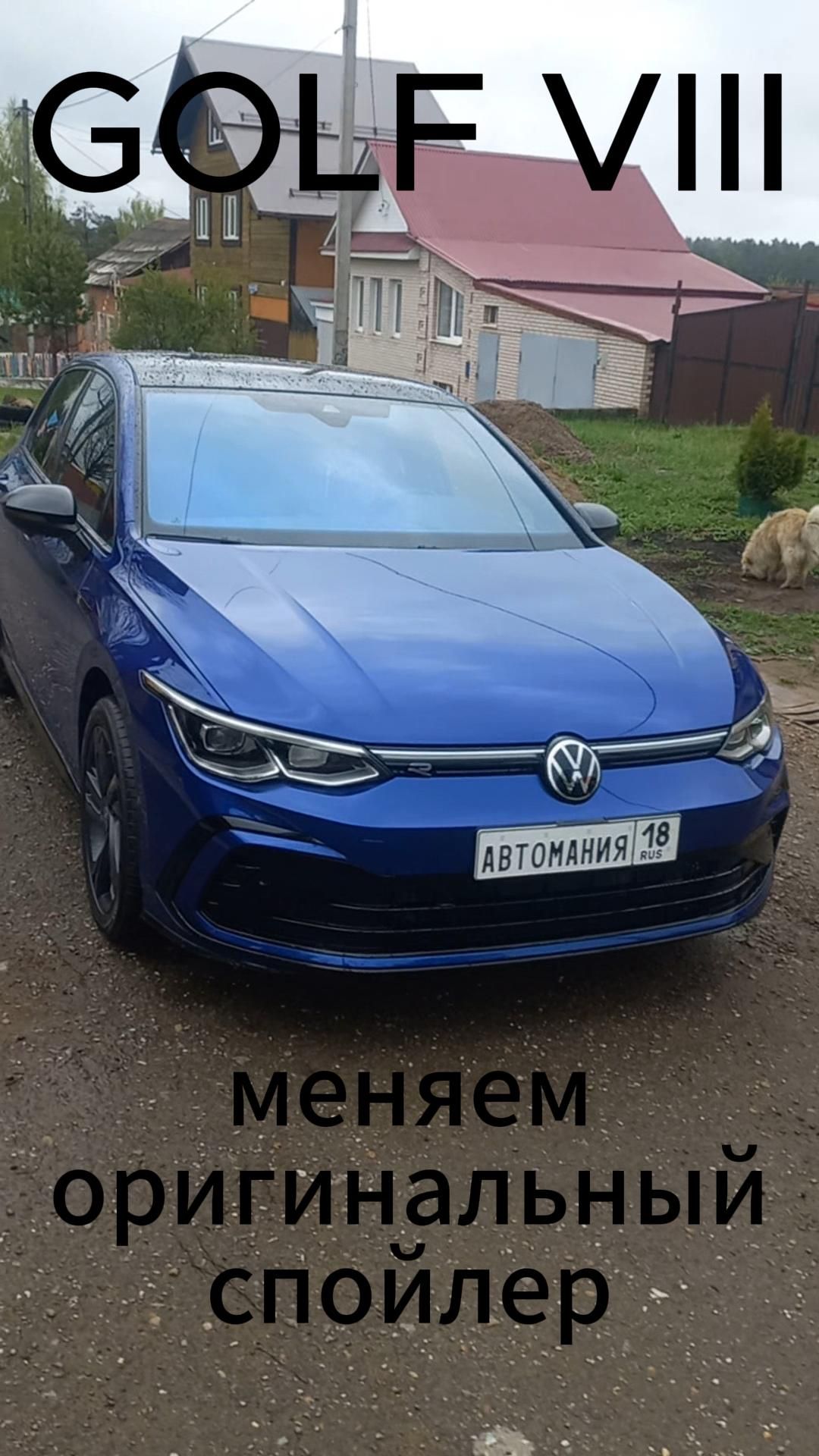Volkswagen Golf Vlll. Замена оригинального спойлера.