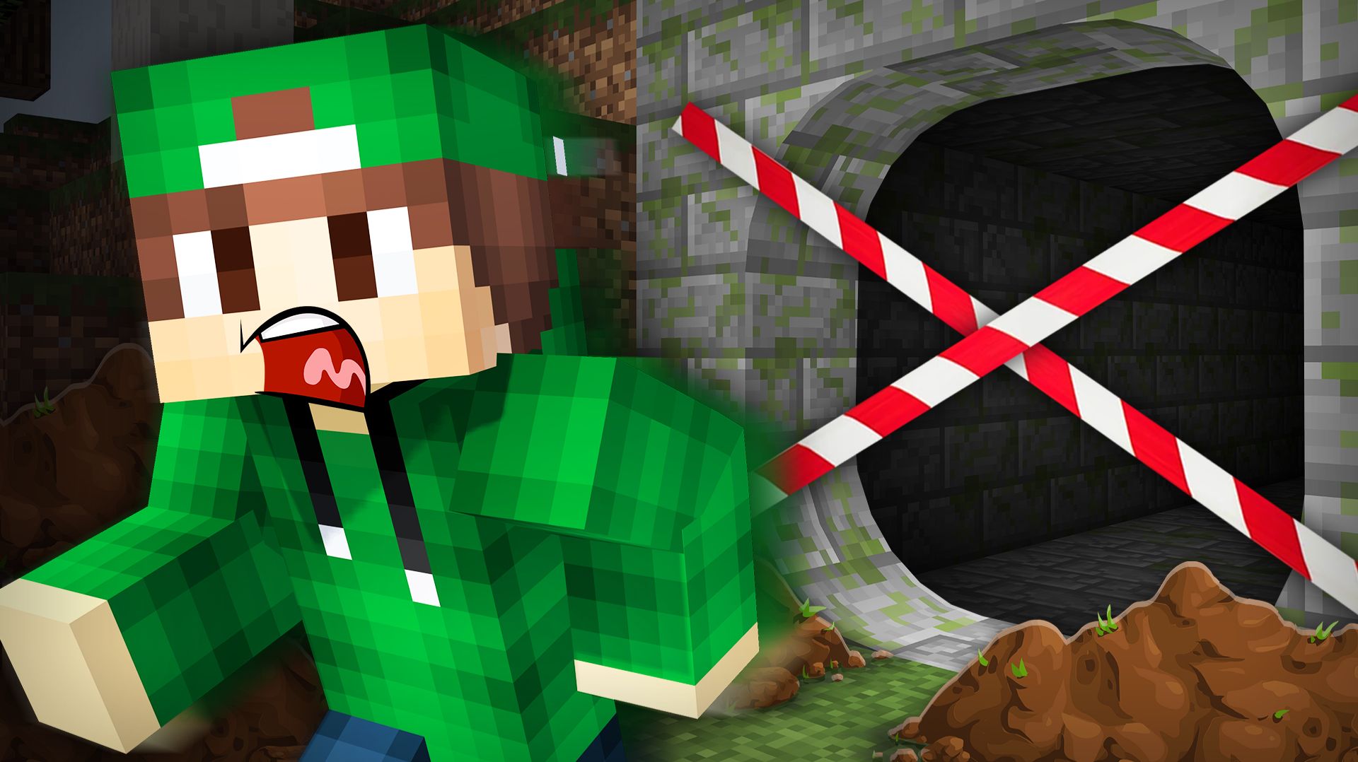 МЫ С ЖИТЕЛЯМИ РАСКОПАЛИ ТОТ САМЫЙ ТУННЕЛЬ В МАЙНКРАФТ  Риколит Minecraft