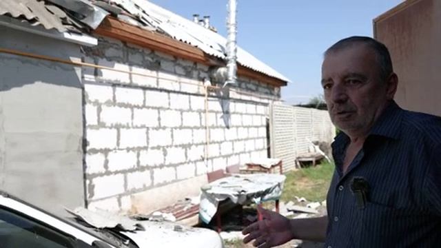 Последствия обстрела Луганска