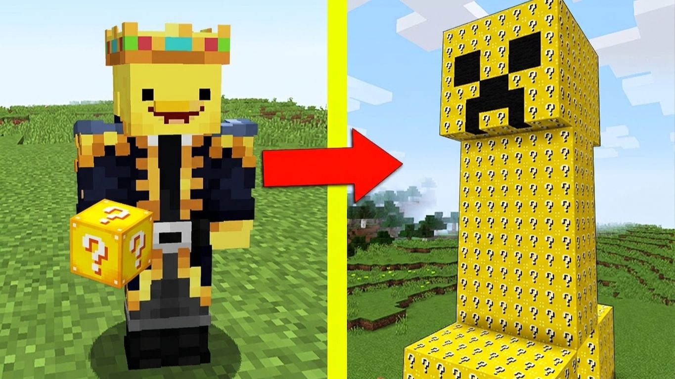 УЖАСТИК ПРОТИВ КРИПЕРА ИЗ ЛАКИ БЛОКА 2  ЛОВУШКА MINECRAFT
