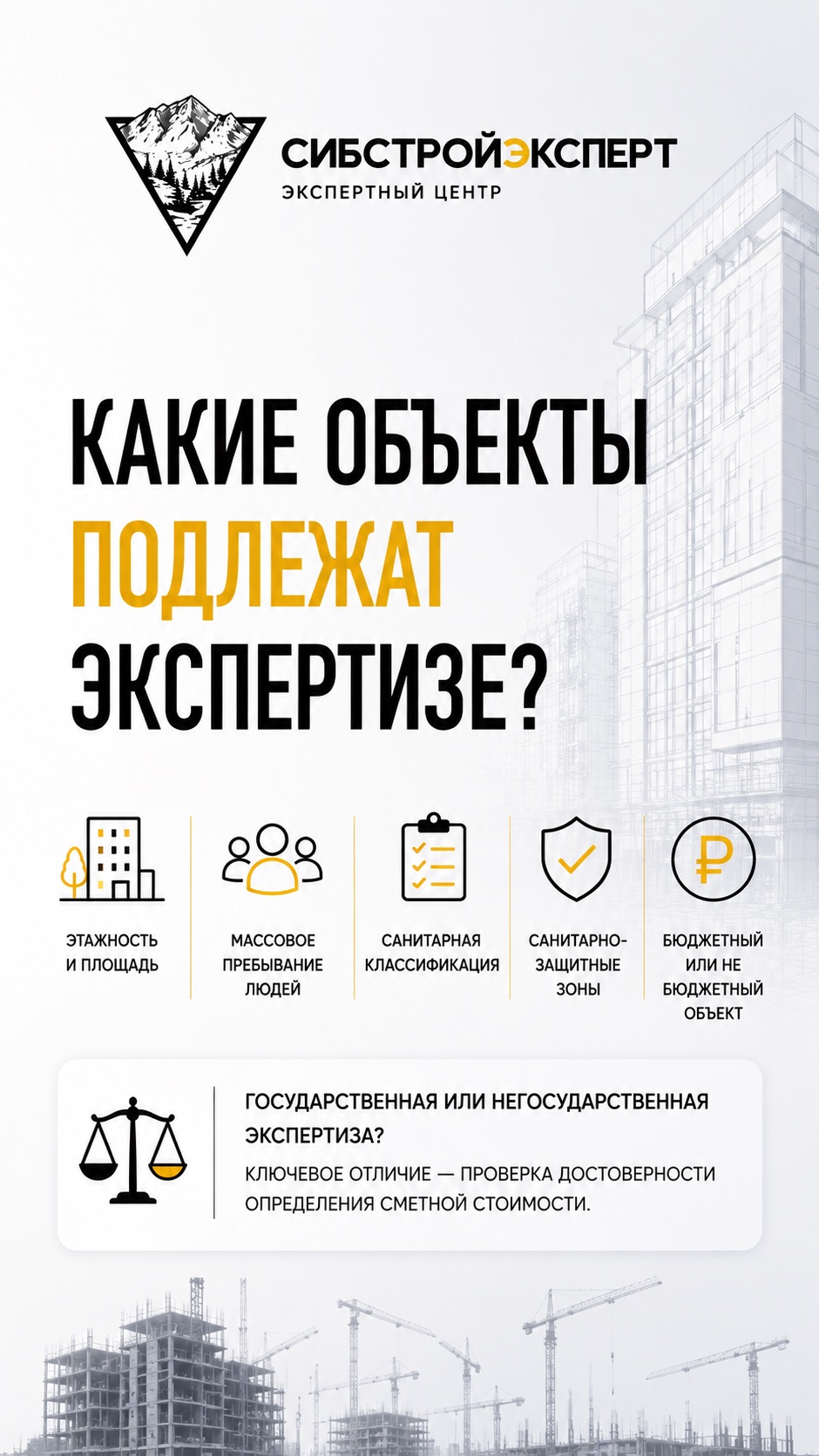 Какие объекты подлежат экспертизе? 