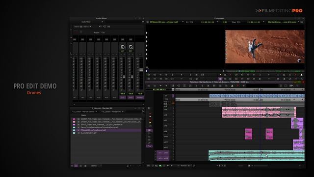 Lesson 56- Pro Edit Demo- Drones  Film Editing Pro
