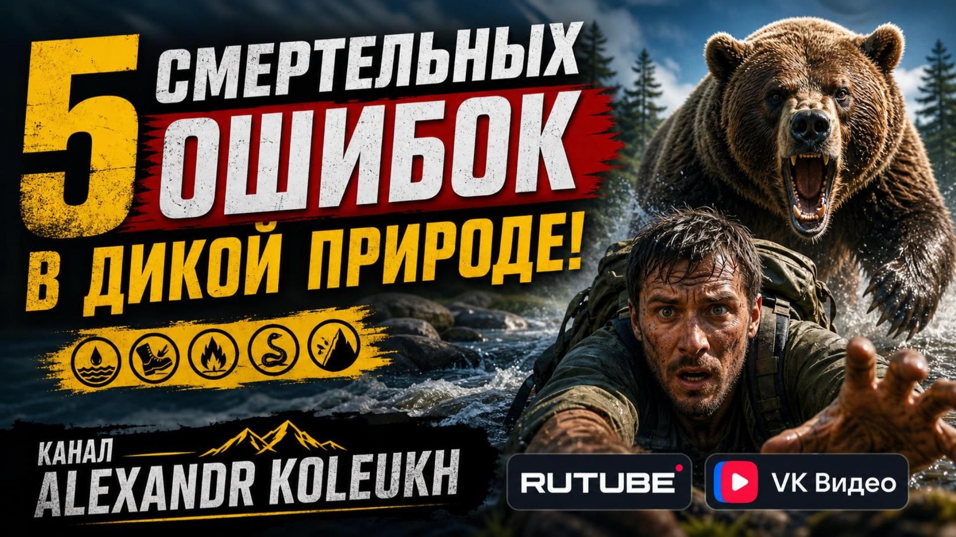 5 СМЕРТЕЛЬНЫХ ОШИБОК В ДИКОЙ ПРИРОДЕ! РЕАЛЬНЫЕ СЛУЧАИ