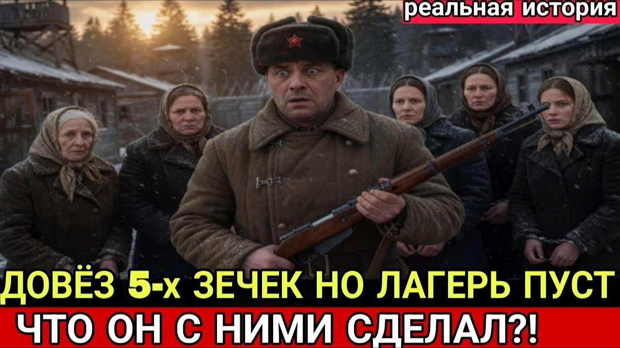ПЯТЕРО ЗЕЧЕК ОДИН КОНВОИР. БРОШЕННЫЙ ЛАГЕРЬ В ТАЙГЕ. ТО ЧТО ОН С НИМИ СДЕЛАЛ ШОКИРОВАЛО