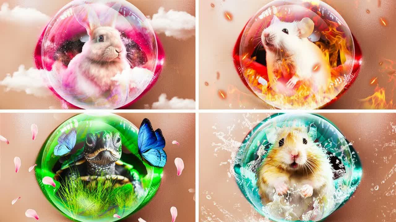 Строим секретные домики для животных - огонь вода воздух и земля!