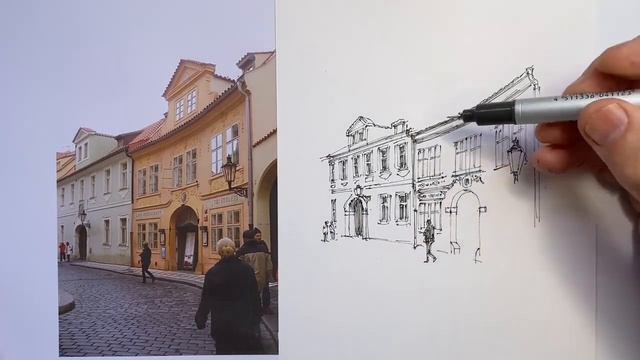 Перспектива когда улица изгибается