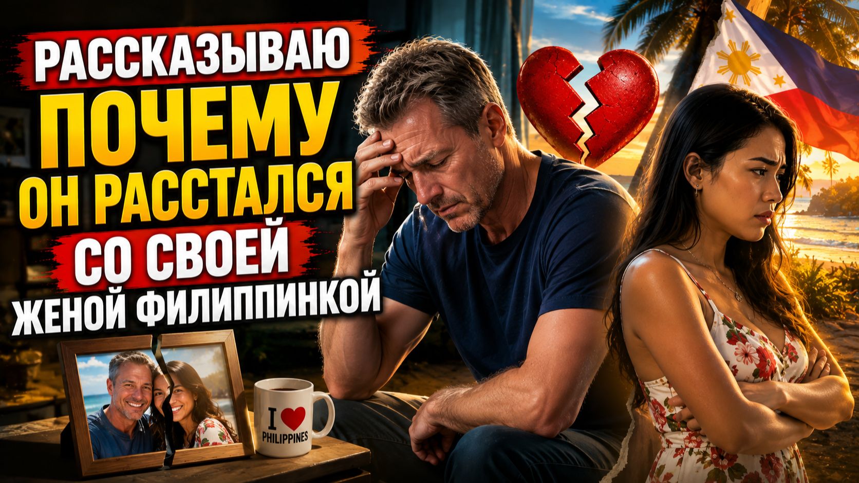 Рассказываю почему он расстался со своеи женои Филиппинкои