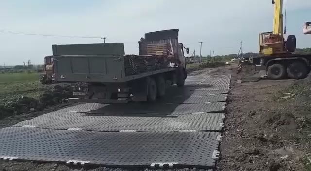 Практическое использование временной дороги из базовых транспортных панелей серии ВМ