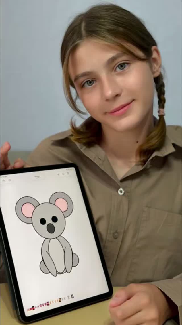 Рисование на планшете арт рисование творчество Procreate дети рисунок