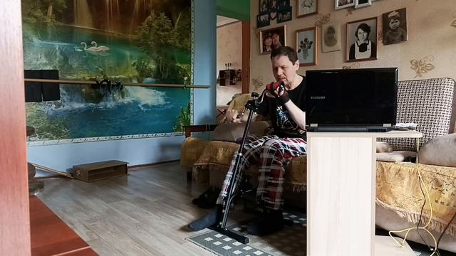 Жизнь после инсульта.Тестирую новый чудо велотренажёр.