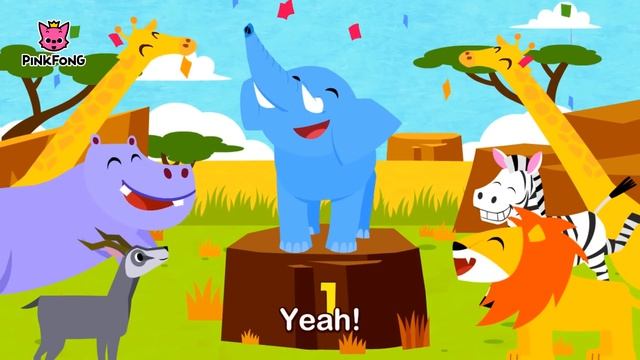 Мистер Веселый слон  Слон  Песни о животных  Песни Pinkfong для детей