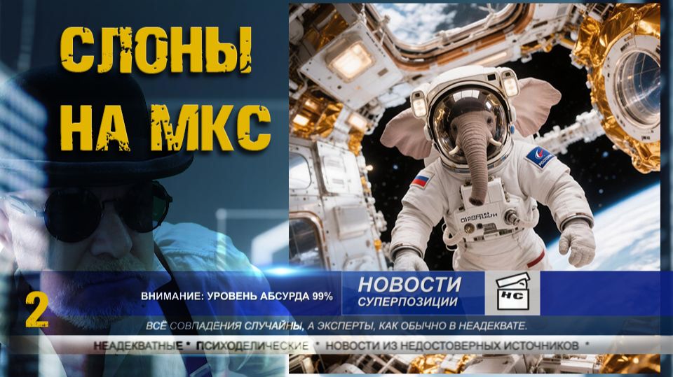 Дайджест НС 2 Космические слоны для МКС, бутерброд с хлебалом и новая татика Будет гол.