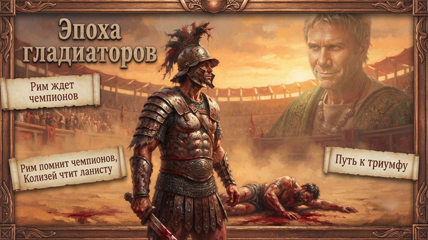 01. Эпоха гладиаторов - Ланиста Сервий Оклатиний.