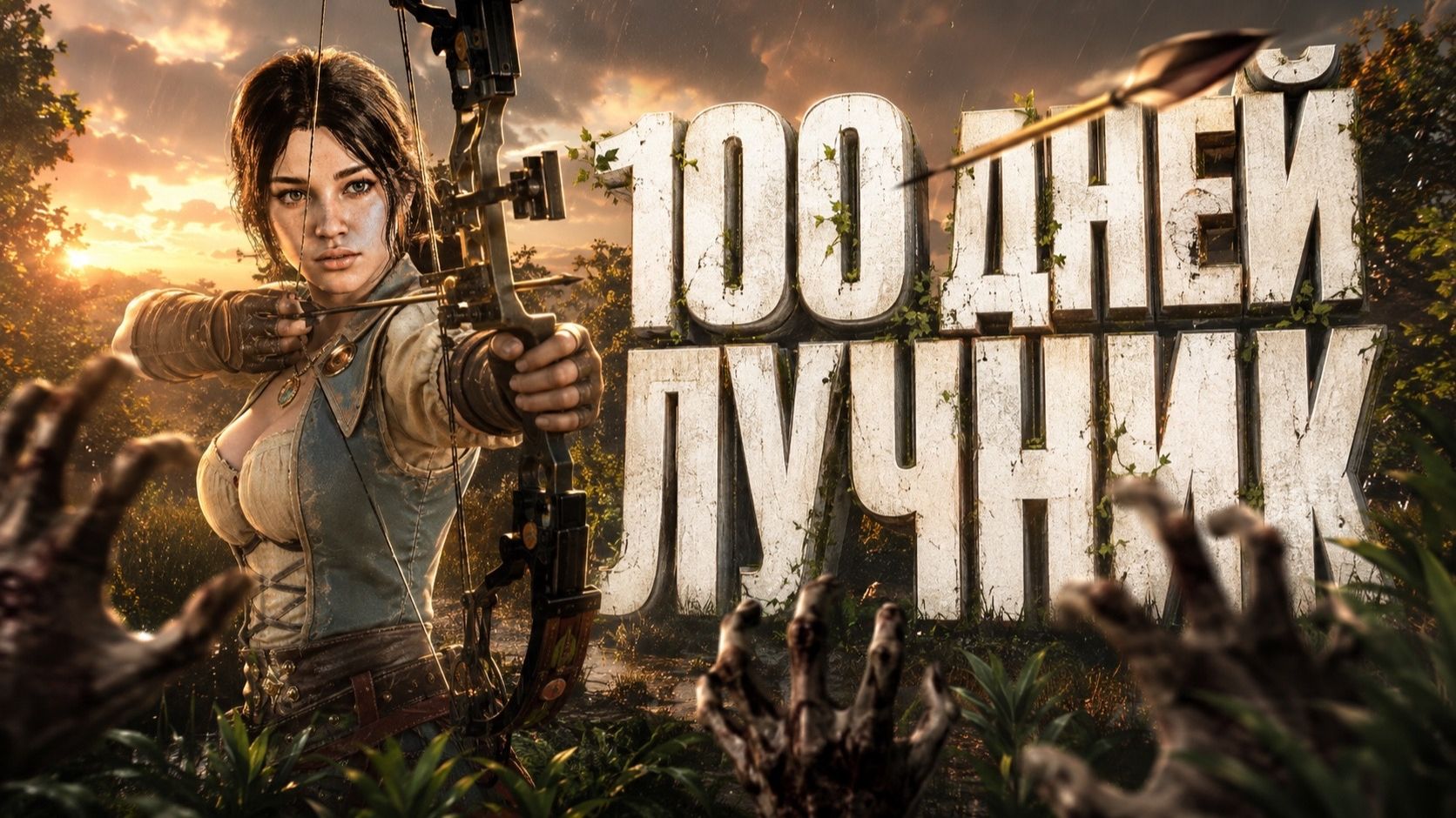 100 ДНЕЙ В 7 DAYS TO DIE ЗА ЛУЧНИКА - ЭТО П**ДЕЦ!