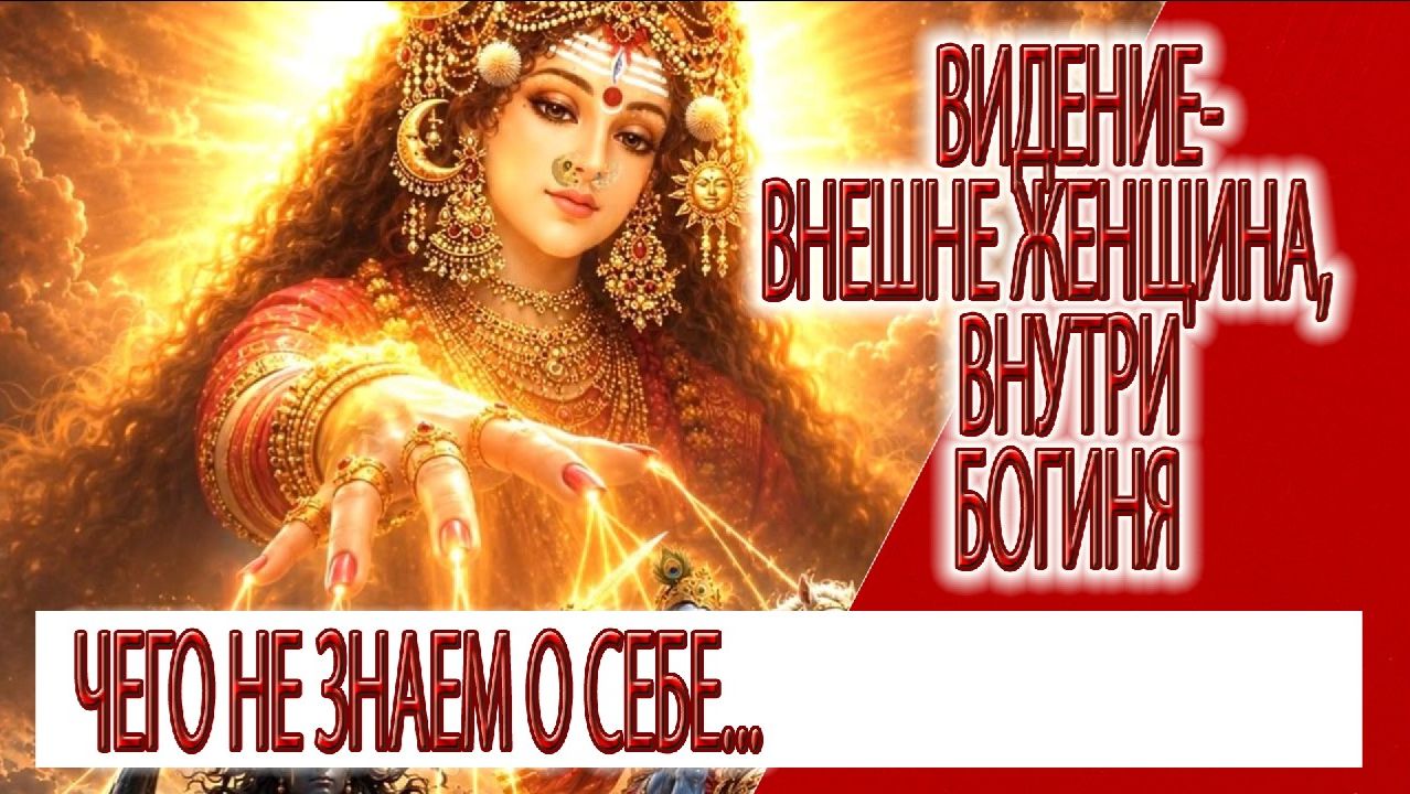 Видение - Богиня индийского храма, внешне женщина,внутри богиня