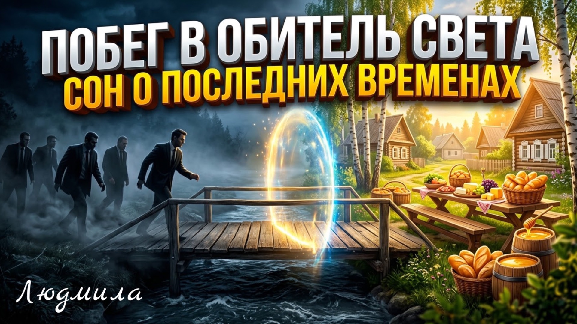Сон о последних временах. Гонения и побег в поселение, где готовились к свадебному пиру.  Людмила