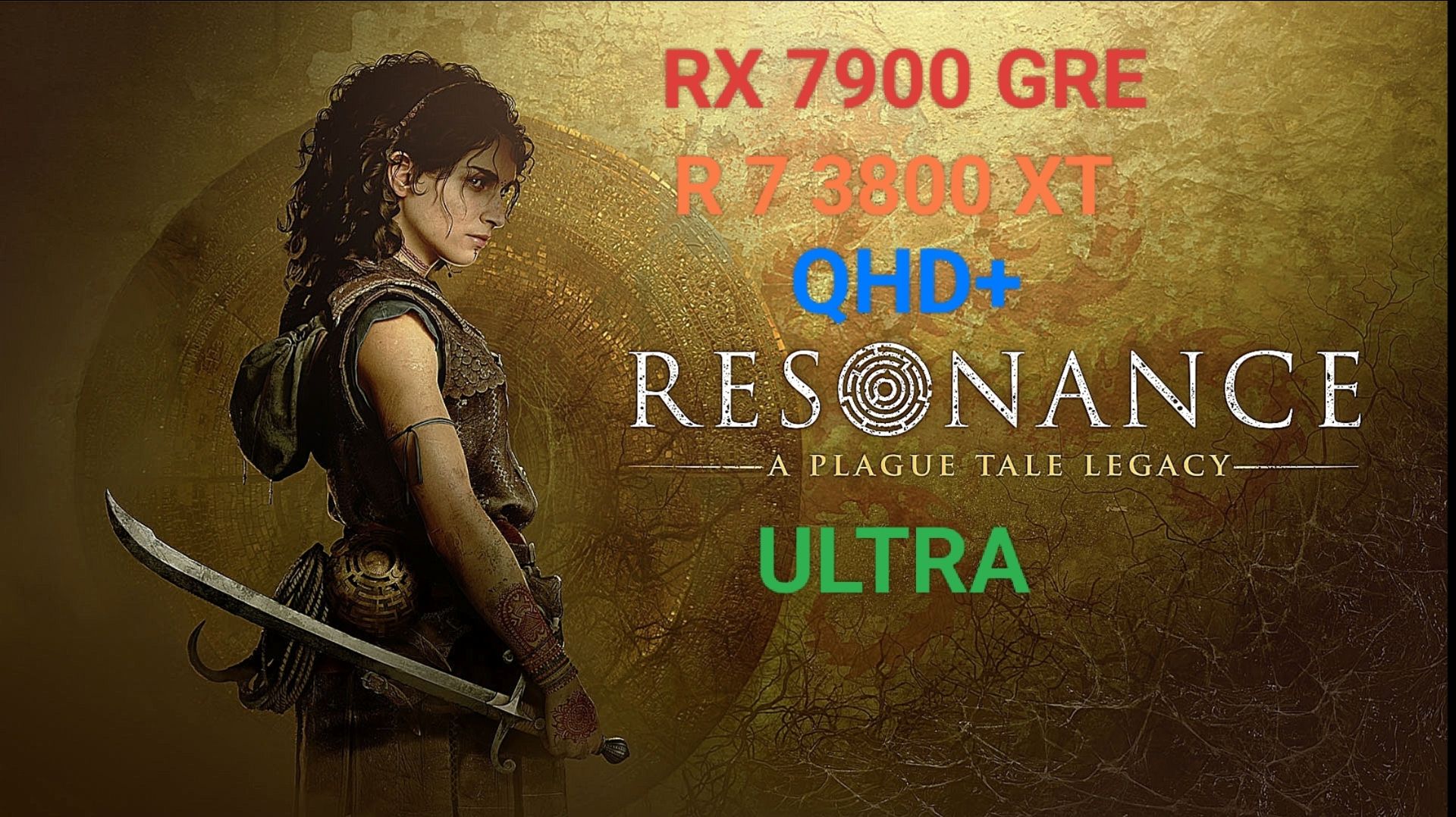 Resonance: A Plague Tale Legacy V. 1.1.0.0 QHD+/ULTRA/RX 7900 GRE/R 7 3800 XT - тест мощном ПК